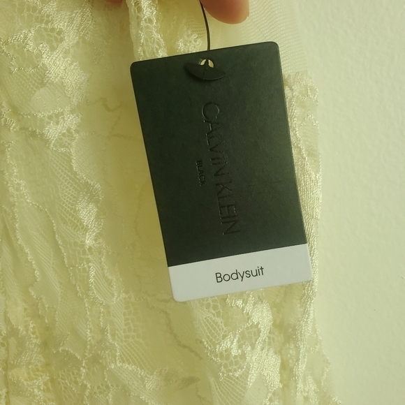 Calvin Klein Ivory Spring Rose Bodysuit - Picture 12 of 15